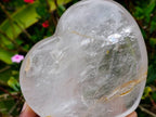 Polished Clear Quartz Heart x 1 From Madagascar