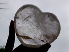 Polished Clear Quartz Heart x 1 From Madagascar