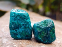Polished Dioptase Free Forms x 20 From Likasi, Congo