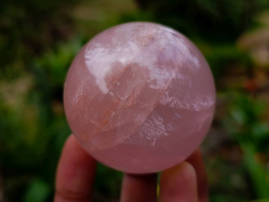 Polished Rose Quartz Spheres x 6 From Madagascar