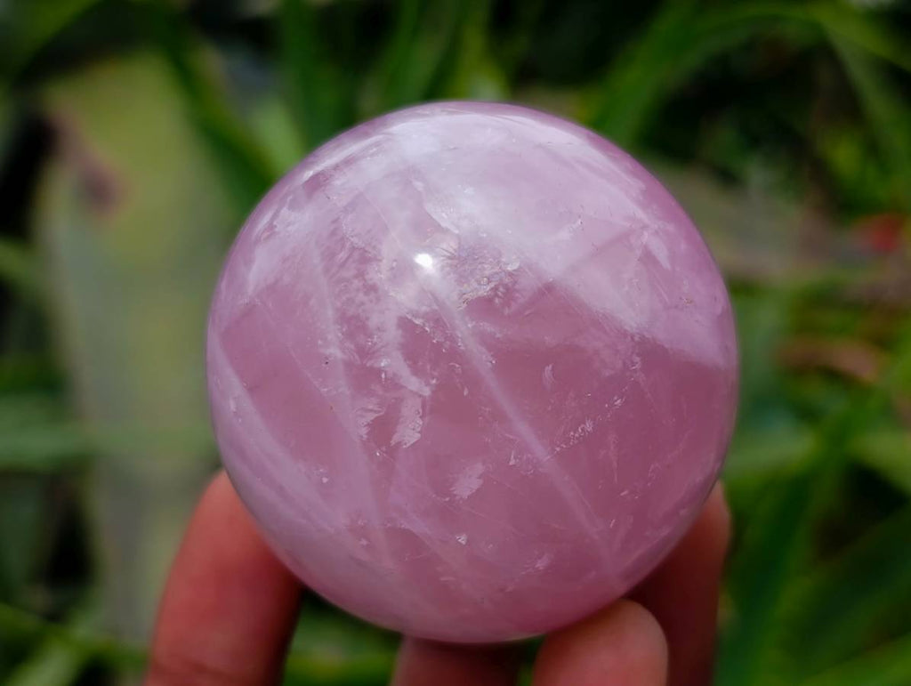 Polished Rose Quartz Spheres x 6 From Madagascar