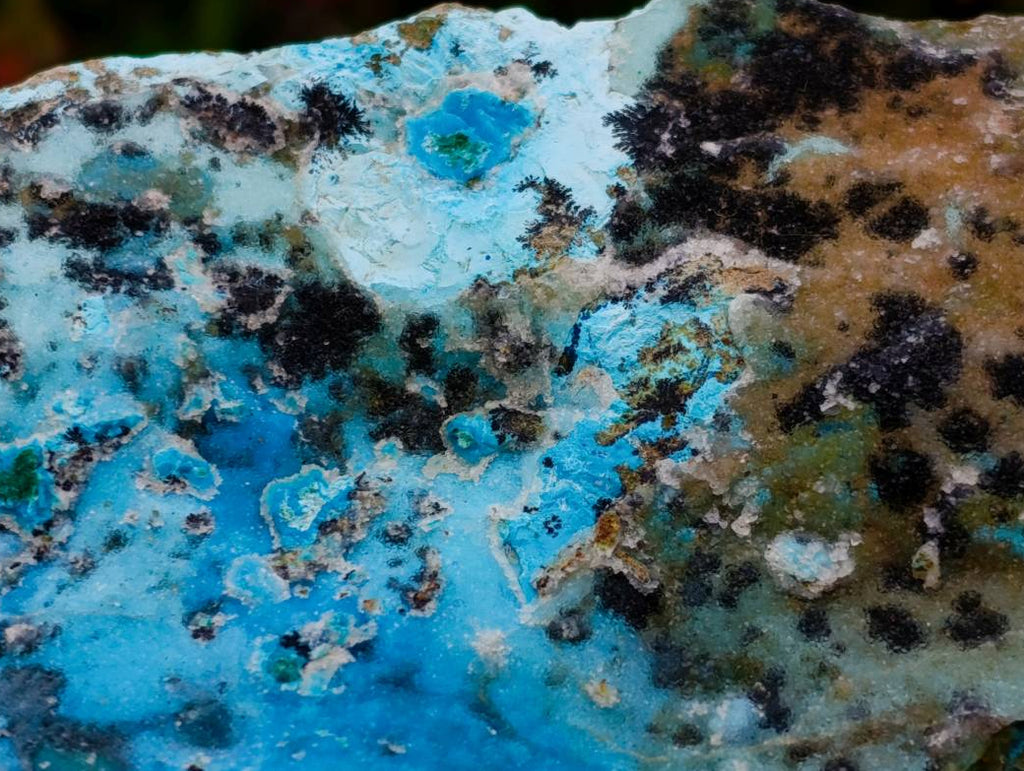 Natural Drusy Coated Chrysocolla Specimens x 2 From Likasi, Congo