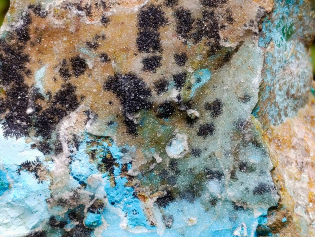 Natural Drusy Coated Chrysocolla Specimens x 2 From Likasi, Congo