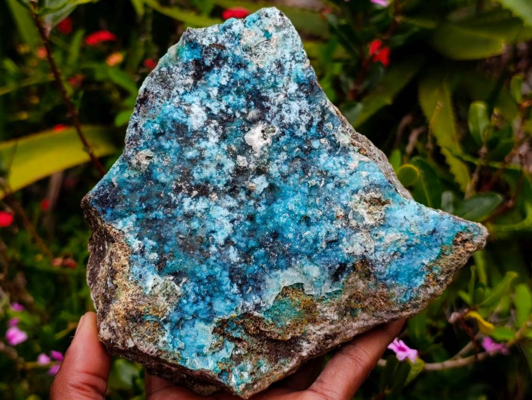 Natural Drusy Coated Chrysocolla Specimens x 2 From Likasi, Congo