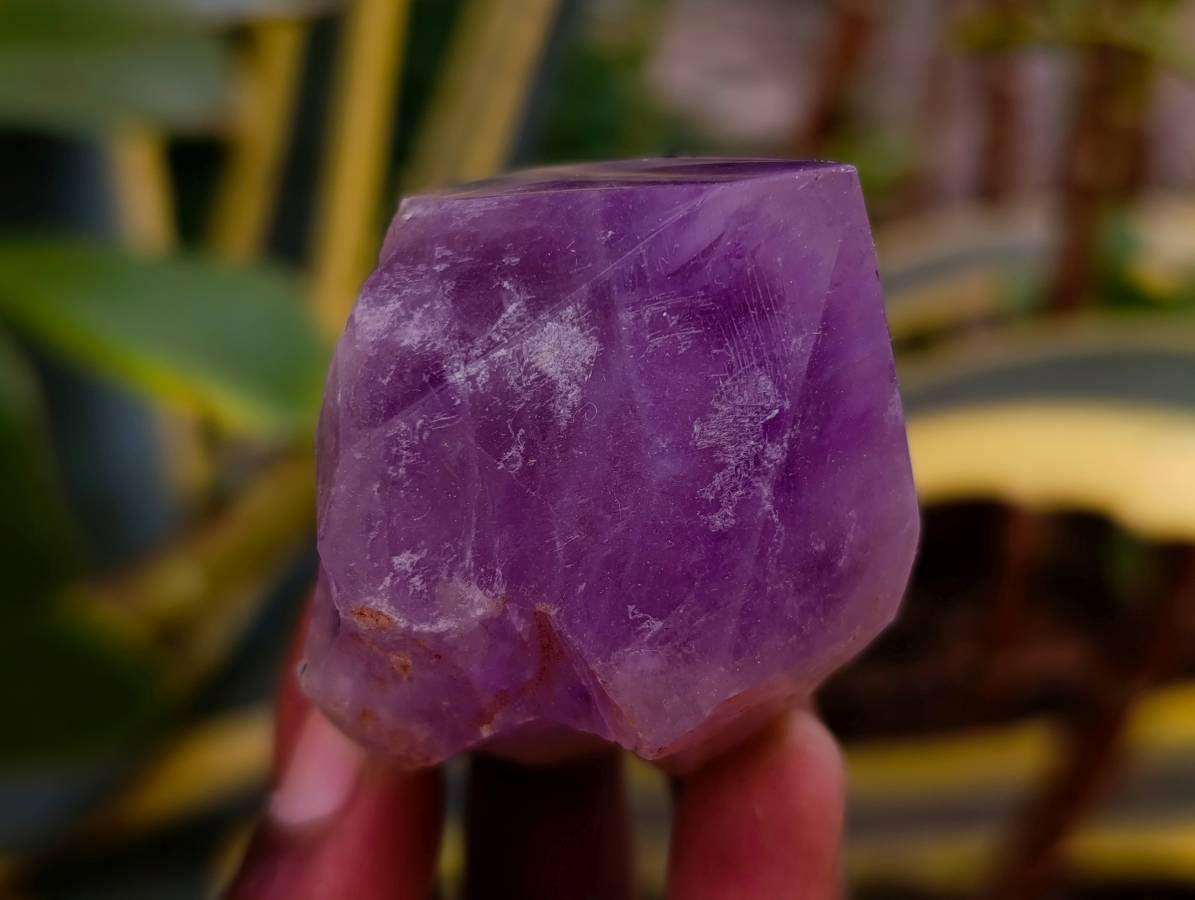 Polished Jacaranda Amethyst Quartz Crystals x 12 From Mumbwa, Zambia - Toprock Gemstones and Minerals 