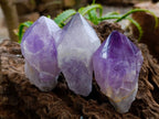 Polished Jacaranda Amethyst Quartz Crystals x 12 From Mumbwa, Zambia - Toprock Gemstones and Minerals 