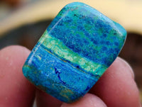 Polished Azurite And Flower Banded Malachite Free Forms x 70 From Congo