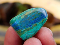Polished Azurite And Flower Banded Malachite Free Forms x 70 From Congo