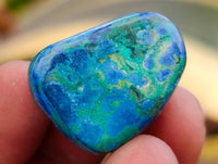 Polished Azurite And Flower Banded Malachite Free Forms x 70 From Congo