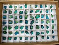 Polished Azurite And Flower Banded Malachite Free Forms x 70 From Congo