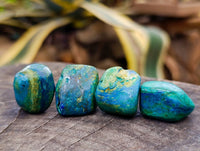 Polished Azurite And Flower Banded Malachite Free Forms x 70 From Congo
