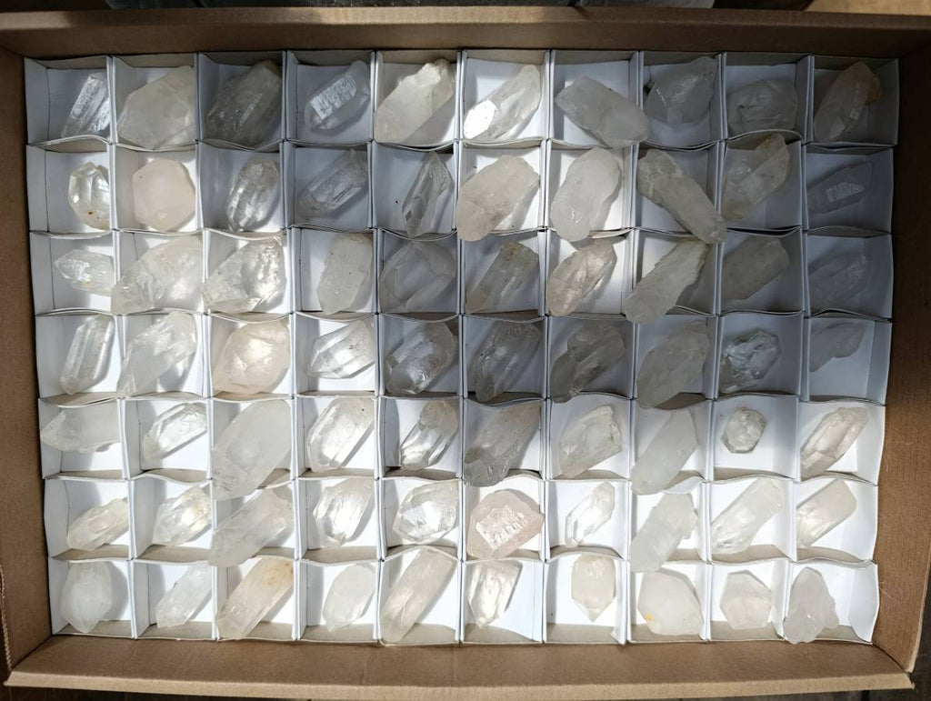 Natural Single Quartz Crystals x 70 From Southern Africa