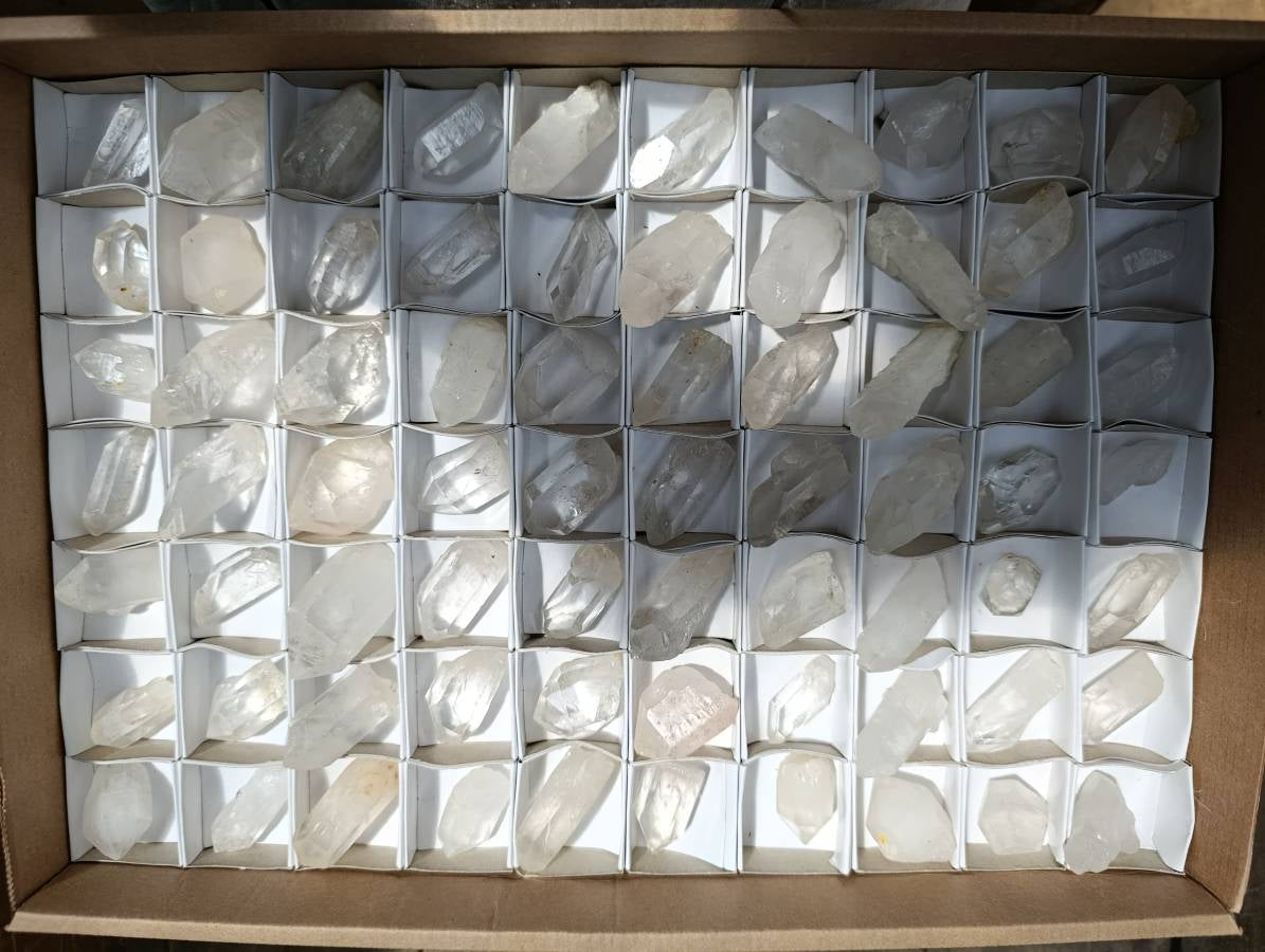 Natural Single Quartz Crystals x 70 From Southern Africa