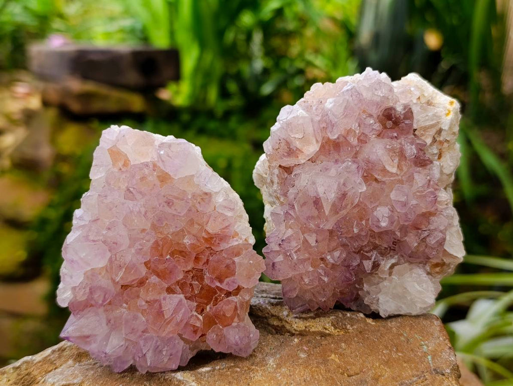 Natural Sunburst Amethyst Spirit Clusters x 4 From Boekenhouthoek, South Africa