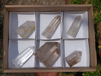 Polished Mixed Selected Quartz x 6 From Madagascar