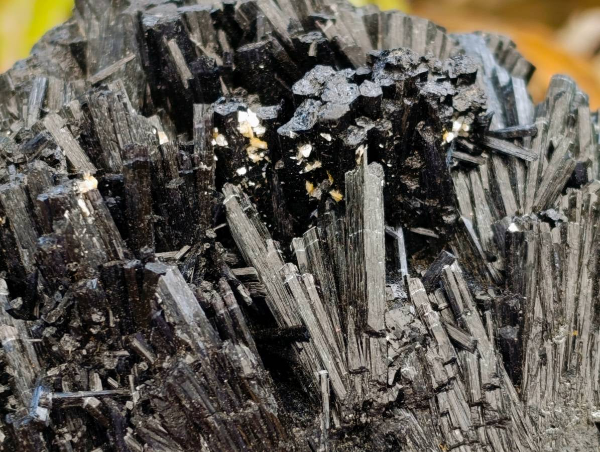 Natural Schorl Black Tourmaline Specimens x 2 From Erongo, Namibia