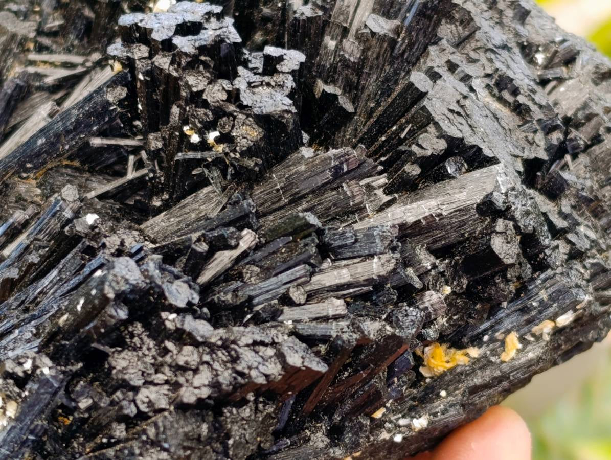 Natural Schorl Black Tourmaline Specimens x 2 From Erongo, Namibia
