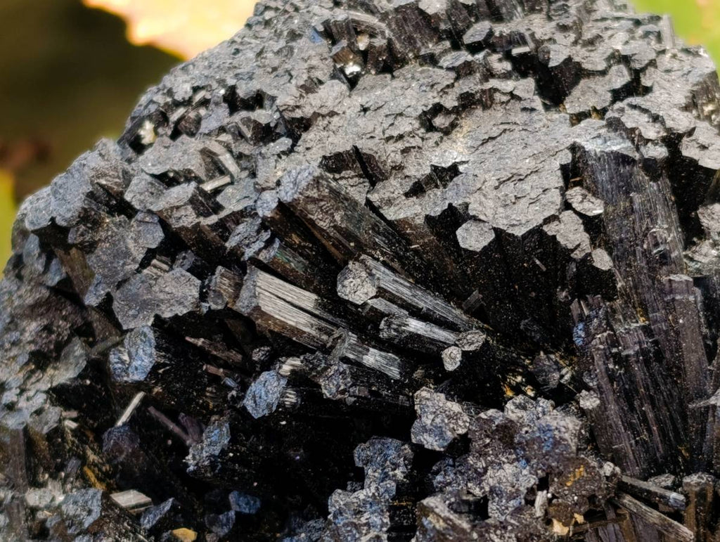 Natural Schorl Black Tourmaline Specimens x 2 From Erongo, Namibia
