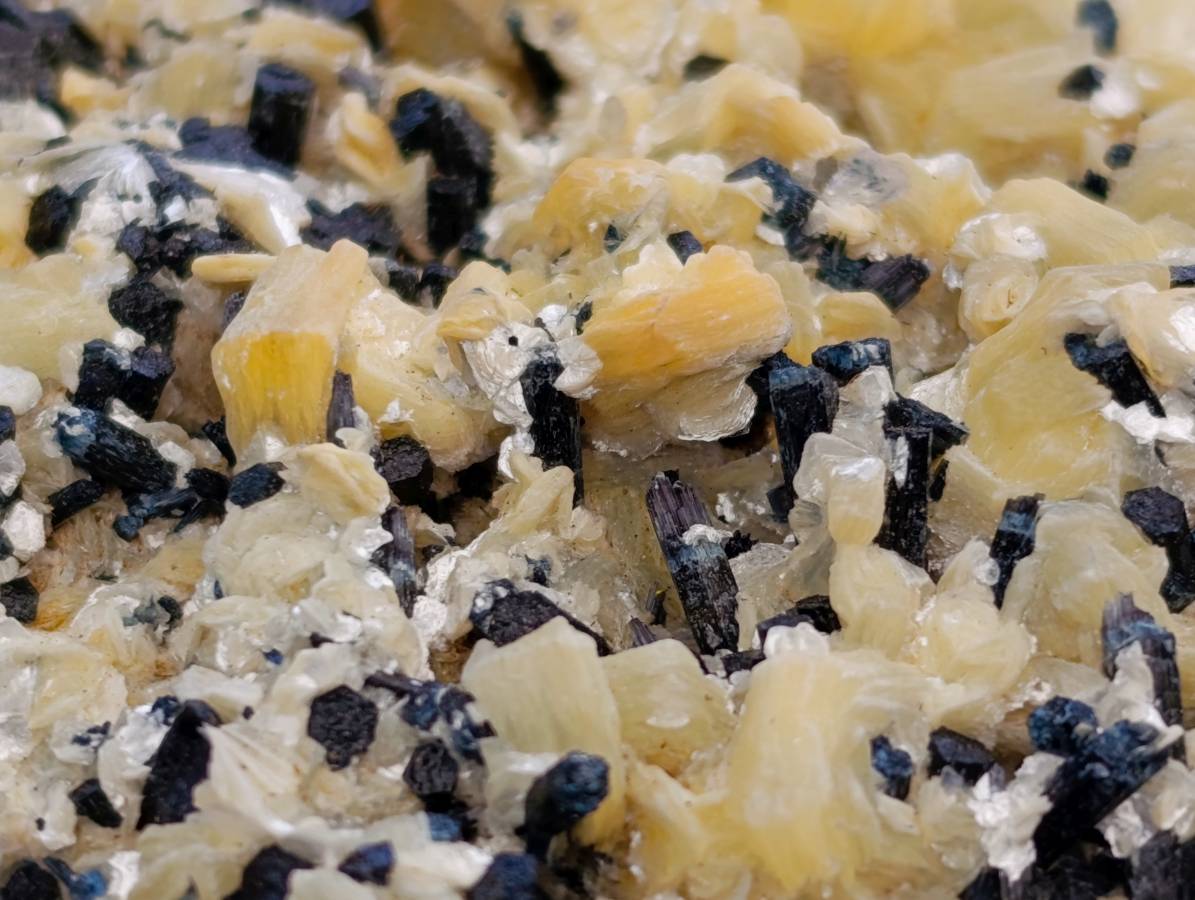 Natural Schorl Black Tourmaline Specimens x 2 From Erongo, Namibia