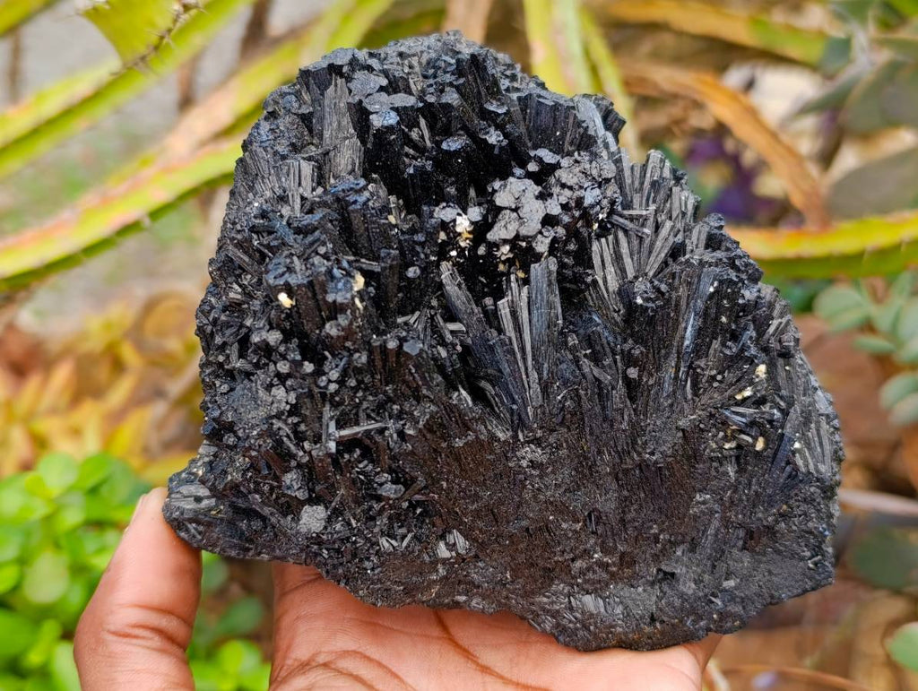 Natural Schorl Black Tourmaline Specimens x 2 From Erongo, Namibia