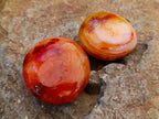 Polished Carnelian Agate Gemstone Galets x 20 From Madagascar
