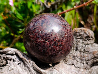Polished Garnet Spheres x 2 From Mahajanga, Madagascar