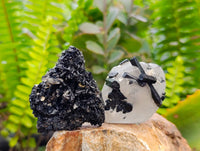 Natural Schorl Black Tourmaline Specimens x 12 From Erongo, Namibia
