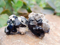 Natural Schorl Black Tourmaline Specimens x 12 From Erongo, Namibia