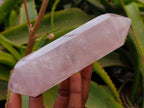Polished Double Terminated Rose Quartz Crystals x 6 From Madagascar - Toprock Gemstones and Minerals 
