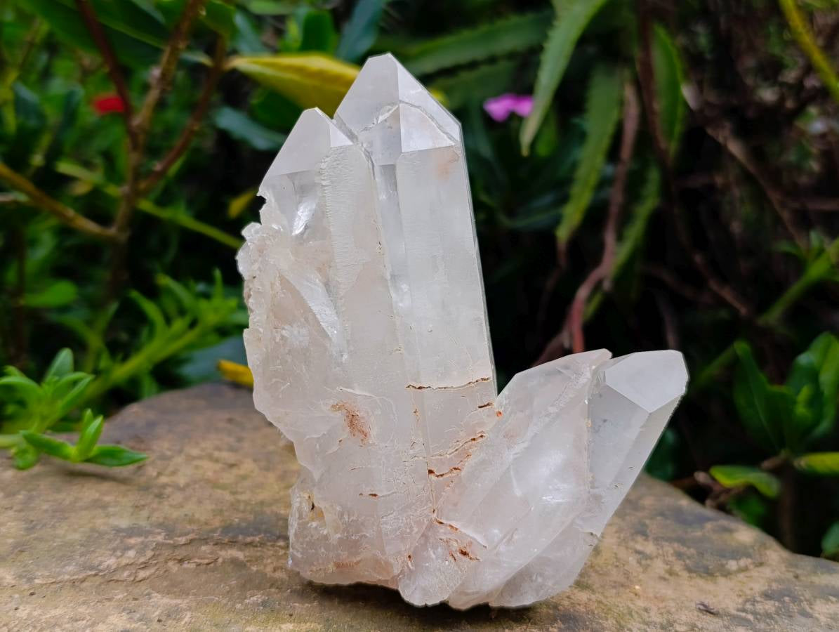 Natural Multi-Terminated Mpika Quarts Clusters x 3 From Mpika, Zambia - Toprock Gemstones and Minerals 