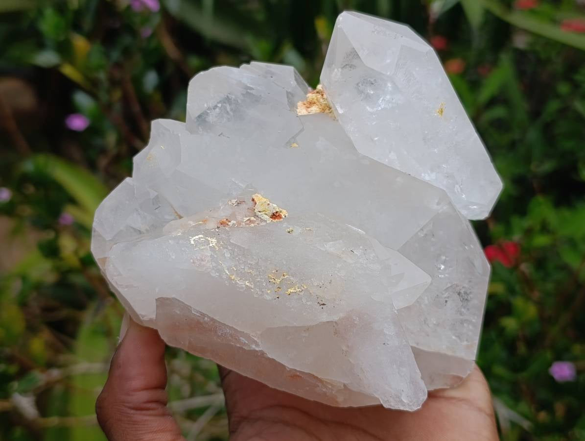 Natural Multi-Terminated Mpika Quarts Clusters x 3 From Mpika, Zambia - Toprock Gemstones and Minerals 