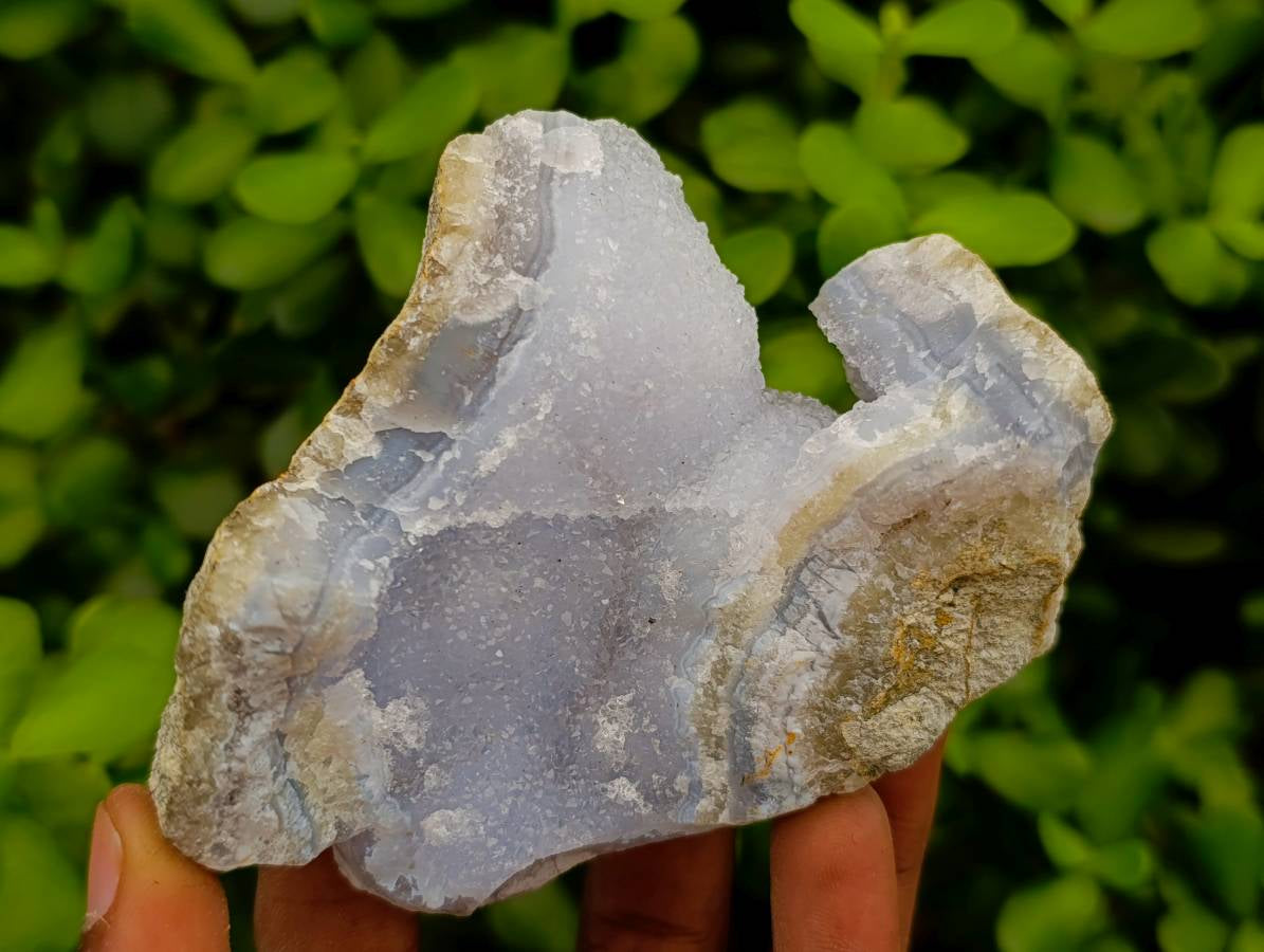 Natural Blue Lace Agate Geode Specimens x 12 From Nsanje, Malawi