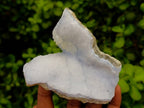 Natural Blue Lace Agate Geode Specimens x 12 From Nsanje, Malawi