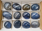 Polished Lazulite Galets x 12 From Madagascar