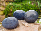 Polished Lazulite Galets x 12 From Madagascar