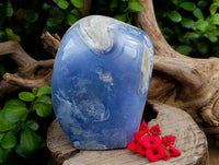 Polished Blue Lace Agate Standing Free Form x 1 From Nsanje, Malawi