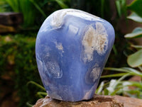 Polished Blue Lace Agate Standing Free Form x 1 From Nsanje, Malawi