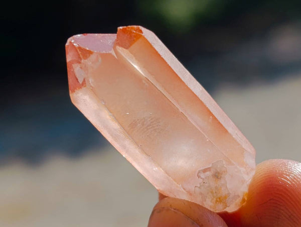 Natural Mini Double Terminated Red Hematoid Quartz Crystals x 70 From Madagascar