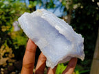 Natural Etched Blue Chalcedony Geodes x 3 From Nsanje, Malawi