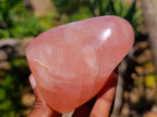Polished Rose Quartz Standing Free Forms x 4 From Madagascar
