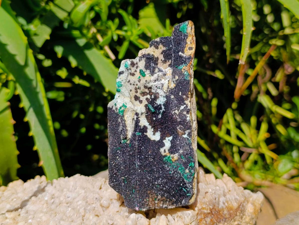 Natural Drusy Coated Malachite And Chrysocolla Specimens x 3 From Likasi, Congo