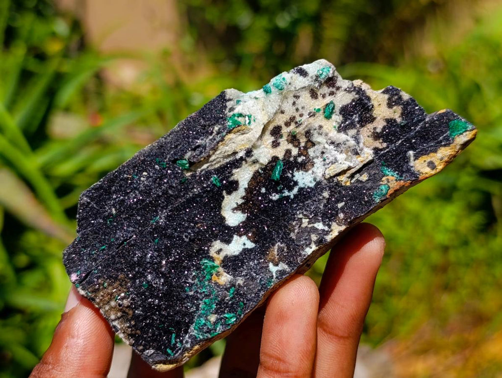 Natural Drusy Coated Malachite And Chrysocolla Specimens x 3 From Likasi, Congo