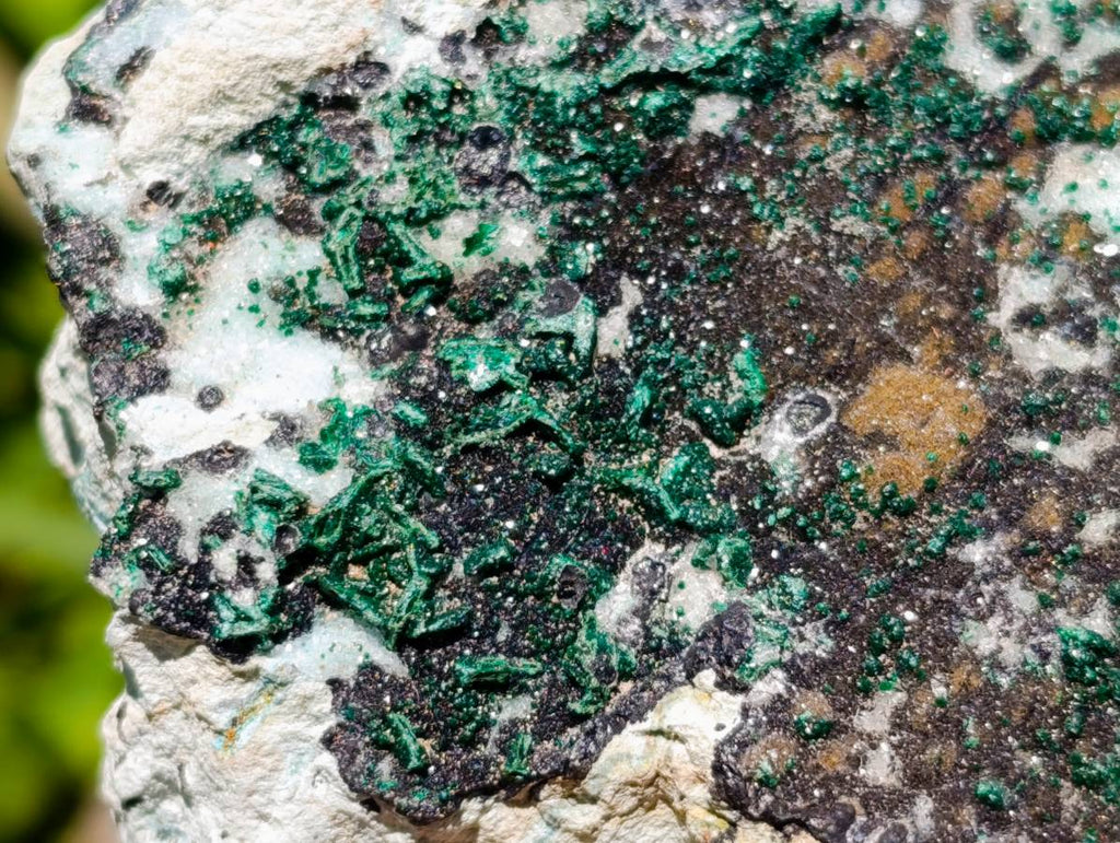 Natural Drusy Coated Malachite And Chrysocolla Specimens x 3 From Likasi, Congo