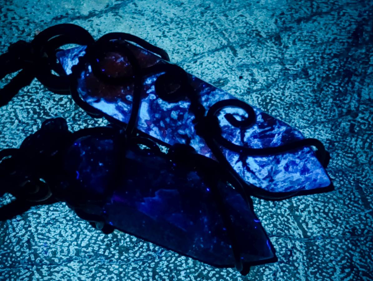 Hand Made Sodalite Copper Wire Wrapped Stone Double Terminated Pendants - Sold Per Item - From Namibia