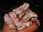 Hand Made Clear Quartz Copper Wire Wrapped Crystal Pendants - Sold Per Piece - From Madagascar