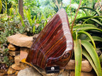 Polished XXL Banded Tiger Iron Standing Free Form x 1 From South Africa