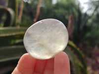 Polished Green Fluorite Palm Stones x 12 From Madagascar