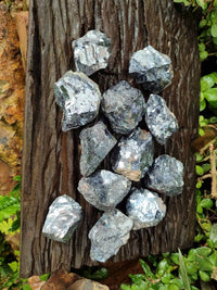 Natural Lead Galena Cobbed Specimens x 12 From Kaokoveld, Namibia