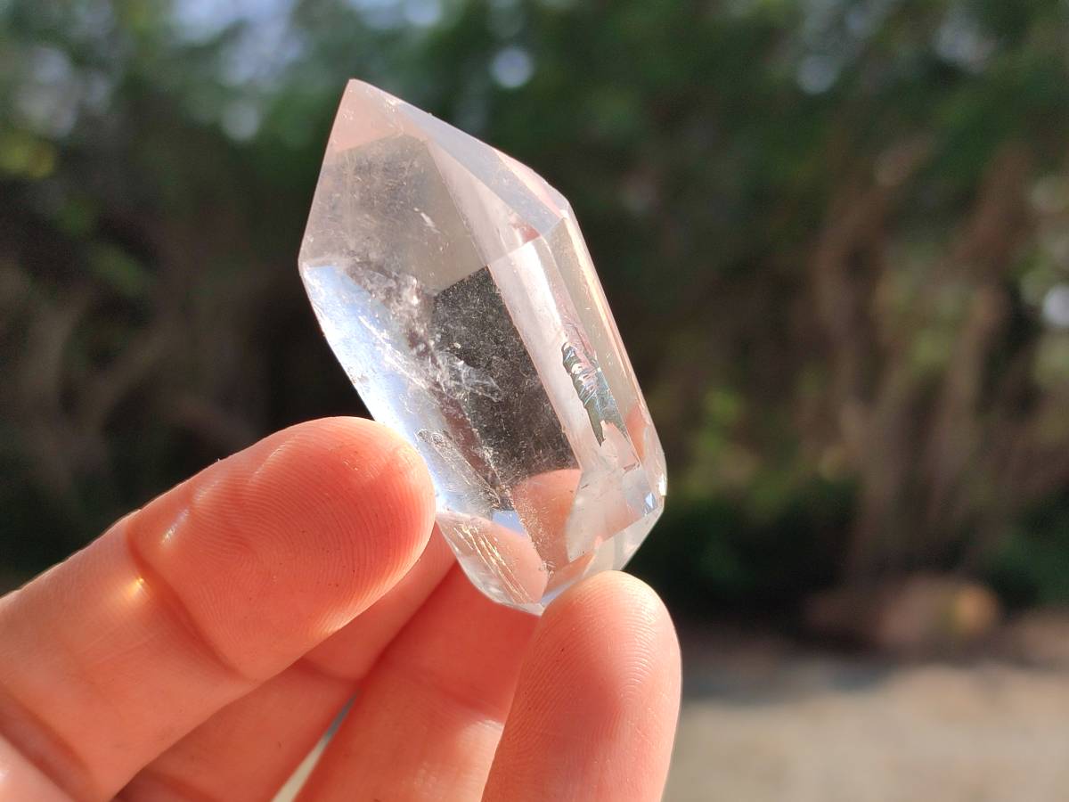 Polished Double Terminated Clear Quartz Crystals x 20 From Madagascar