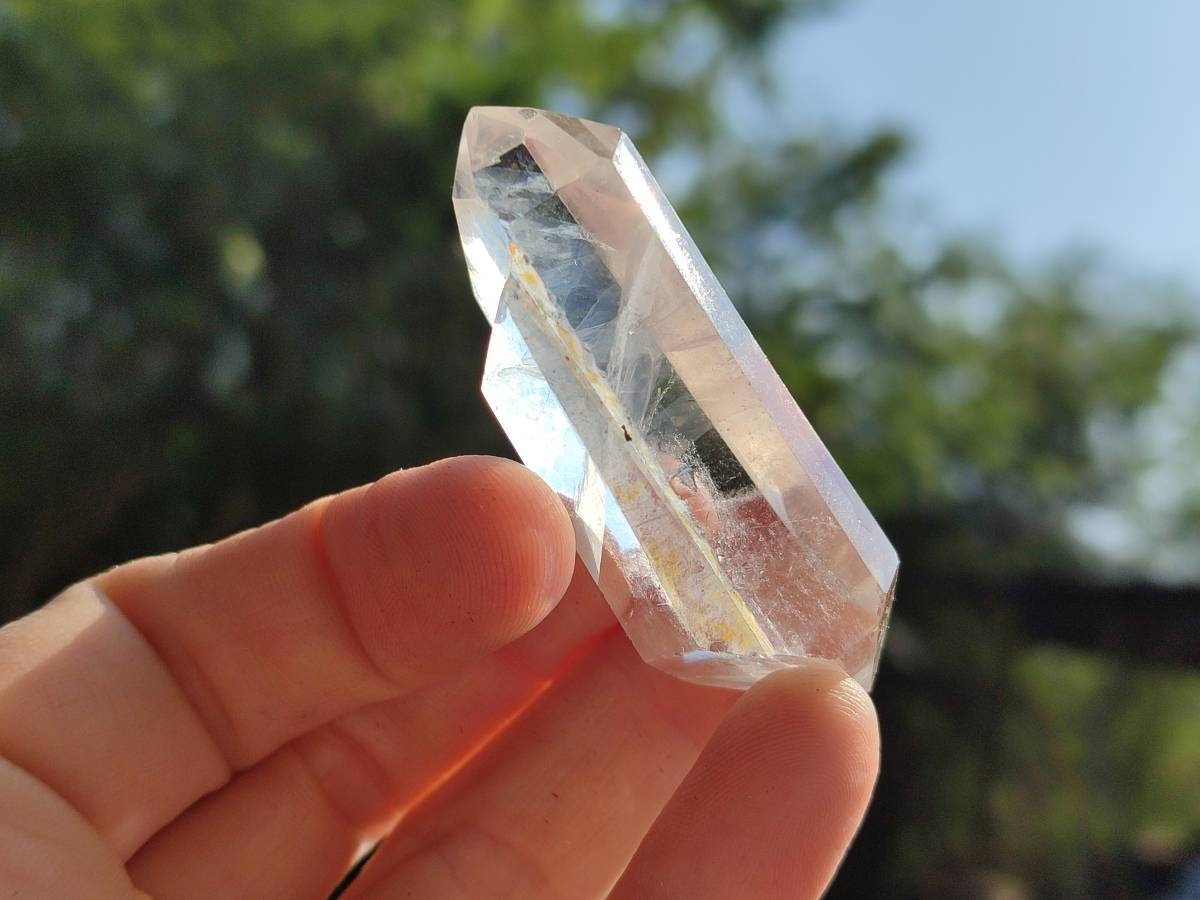 Polished Double Terminated Clear Quartz Crystals x 20 From Madagascar